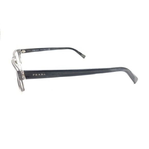 Prada VPR 07E 6AW-1O1 Black Gray Eyeglasses Frames 52-14 140 Italy Designer - Picture 7 of 12